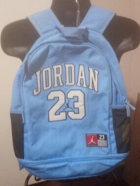 Nike Air Jordan Jersey Backpack North Carolina University 23 Light Blue